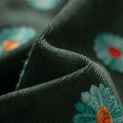 Ffabrig clustogwaith melfed turquoise